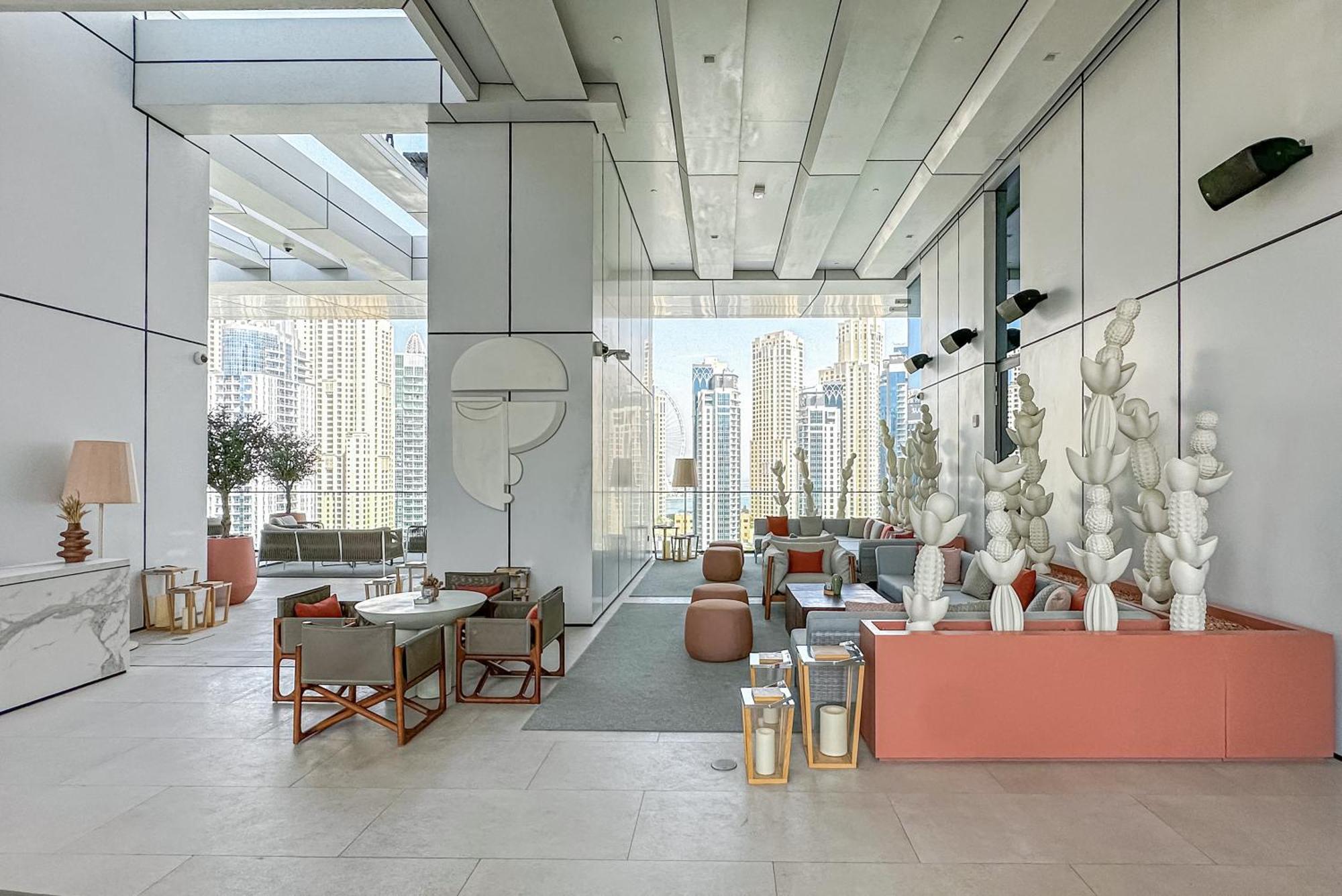 Modern 2Br High Floor Haven In Vida Dubai Marina Apartment Bagian luar foto